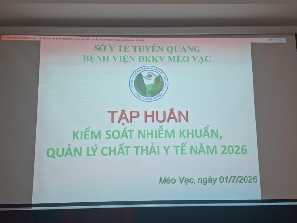 TẬP HUẤN CÔNG TÁC KIỂM SOÁT NHIỄM KHUẨN VÀ QUẢN LÝ CHẤT THẢI Y TẾ NĂM 2026